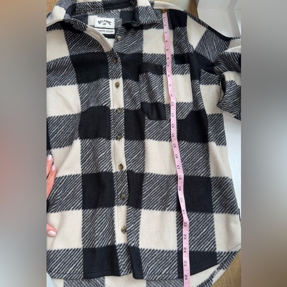 Billabong Women’s Fleece Long Sleeve Lumberjack Flannel Shirt Size Large - Picture 7 of 7